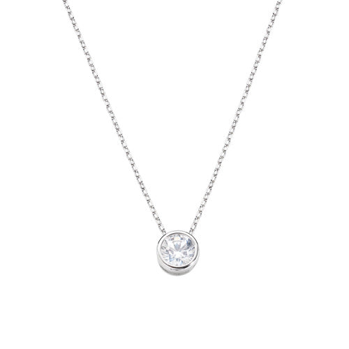 Collana Diamonds con Punto Luce Tondo Medio CLSOT50BB