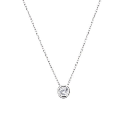 Collana Diamonds con Punto Luce Tondo Piccolo CLSOT40BB