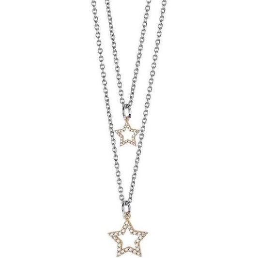 Collana Doppio Filo Degradè con Stelle PF/GR67