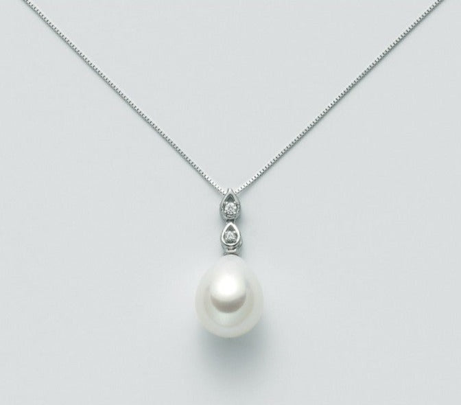 Collier con Diamanti e Perla 10.5mm PCL4929