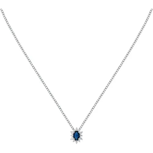 Collana Tesori con Pietra Blu e Zirconi SAIW150