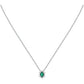 Collana Tesori con Pietra Verde e Zirconi SAIW151