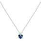 Collana Tesori con Pietra Blu a Cuore SAIW159