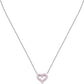 Collana Tesori con Pietre Rosa a Cuore SAIW181
