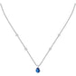 Collana Tesori con Pietra Blu a Goccia SAIW191