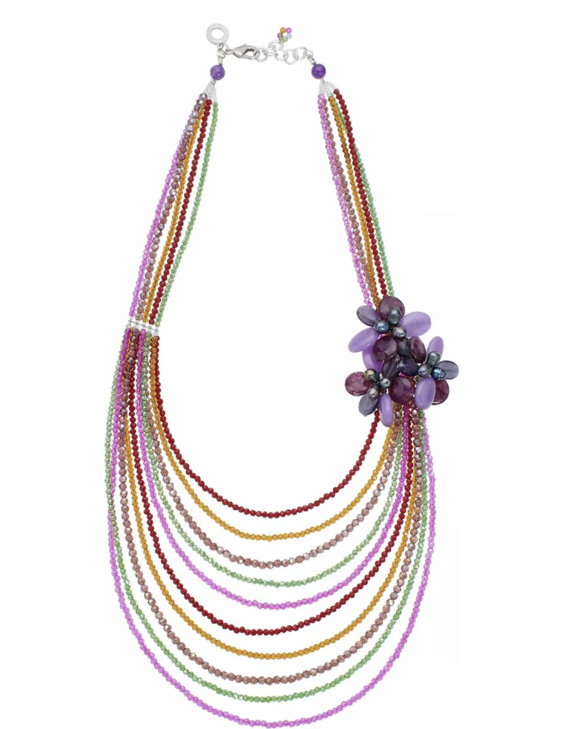 Collana Luxury con Pietre Multicolor 500849C