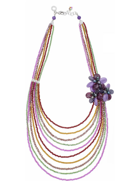 Collana Luxury con Pietre Multicolor 500849C