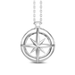 Collana Uomo Insignia in Argento con Pendete a Rosa dei Venti ESC118