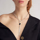 Collana con Pietra Nera e Frange 000EXH5255000