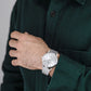 Orologio Uomo Swiss Made Acciaio e Bianco F20014/1