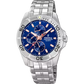 Orologio Uomo Multifunzione Acciaio e Blu F20445/5