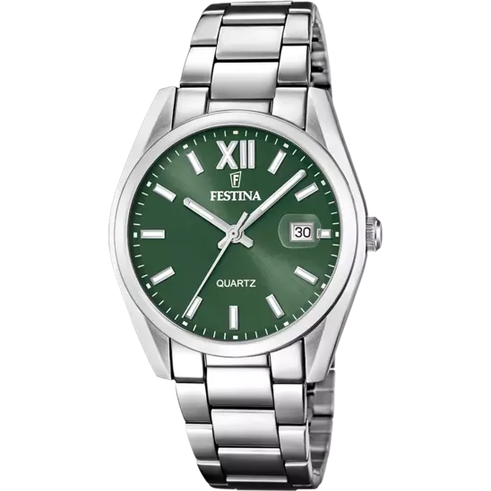 Orologio Uomo Acciaio e Verde F20683/5