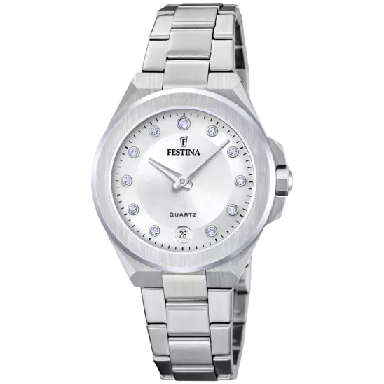 Orologio Donna Acciaio e Bianco F20700/1