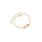 Pulsera Oro Amarillo Cuentos Sirenita y Estrella PMG091