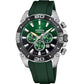 Orologio Uomo Chrono Bike Acciaio, Nero e Verde F20544/3