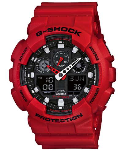 Orologio Uomo G-Shock Classic Rosso GA-100B-4AER