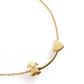 Collar con Niña y Corazón en Oro Amarillo y Diamante LBB731