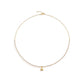 Collar con Bimbo en Oro Amarillo, Perlas de 3mm y Diamante LBB820