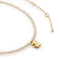 Collar con Bimba en Oro amarillo, Perlas de 3mm y Diamante LBB821
