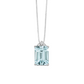 Collana con Diamanti e Acquamarina CLD4724