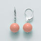 Orecchini Terra e Mare con Perle 12mm Corallo Rosa PER2199