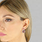 Pendientes Sharada con Cristal Amatista XOR640
