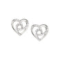 Orecchini Cuore in Argento con Zirconi EHHBBZ