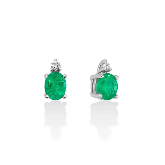 Orecchini Gemme Preziose con Smeraldi e Diamanti ERD2702
