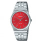 Orologio Acciaio e Rosso MTP-B145D-4A2VEF