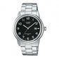 Reloj Hombre Acero y Negro MTP-1221A-1AVEG