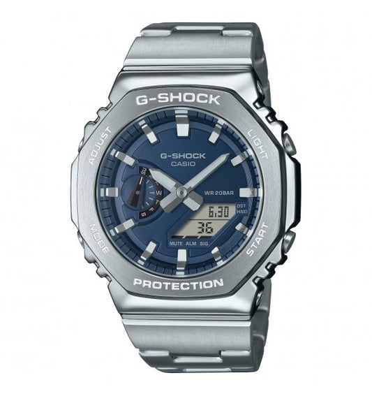 Orologio Uomo G-Shock Classic Acciaio e Blu GM-2110D-2BER