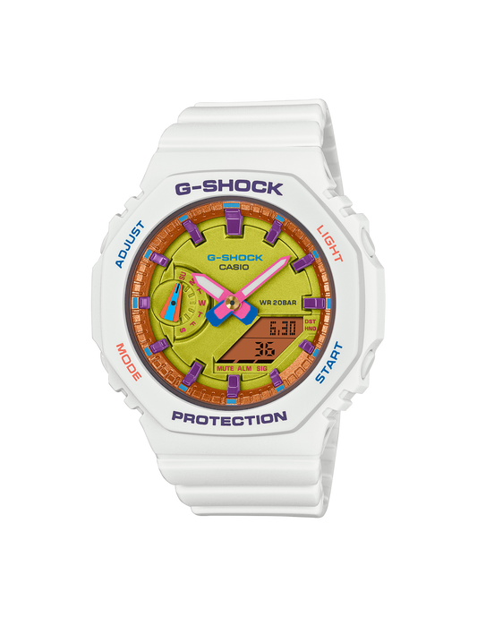 Orologio Donna G-Shock Bianco e Giallo GMA-S2100BS-7AER