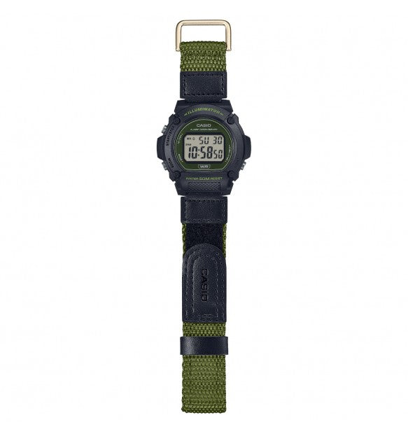 Orologio Uomo Timeless Nero e Verde W-219HB-3AVEF