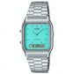 Orologio Donna Vintage Edgy Acciaio e Azzurro Pastello AQ-230A-2A2MQYES
