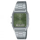 Orologio Donna Vintage Edgy Acciaio e Verde AQ-230A-3AMQYES