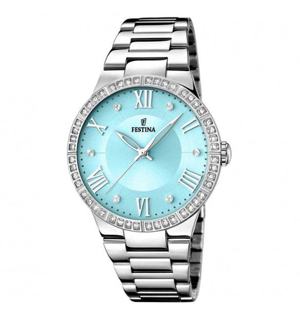 Orologio Donna Boyfriend Acciaio e Azzurro F16719/4