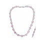 Collana Rodiata con Cubic Zironia Bianco e Rosa 500918C