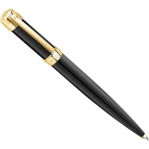 Penna Uomo Design a Sfera Nera e Dorata J010710