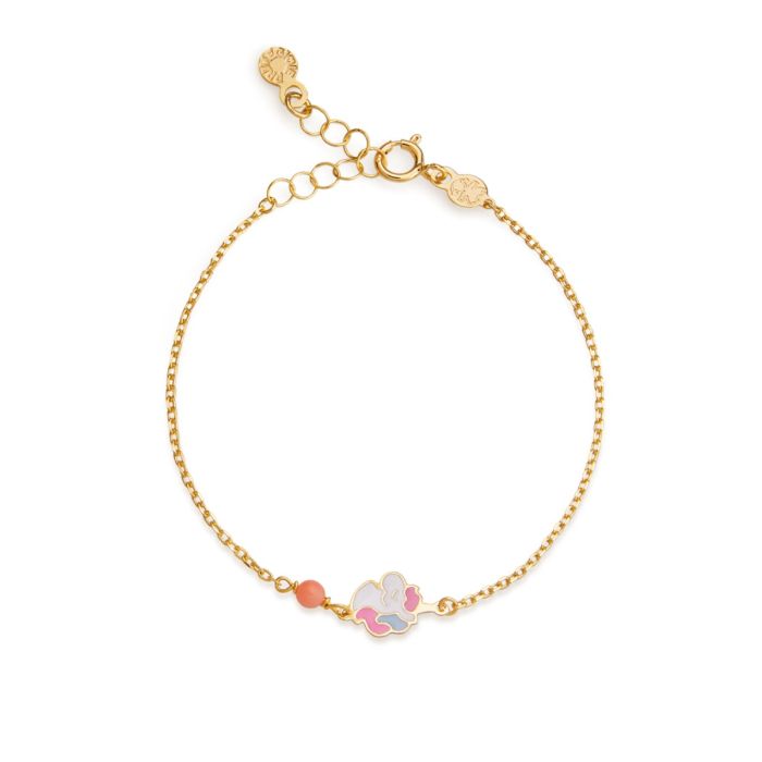 Bracciale Toys Dorato con Unicorno e Corallino PMG176