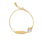 Bracciale Proteggimi Dorato con Angelo e Targhetta PMG180