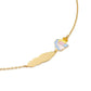 Bracciale Proteggimi Dorato con Angelo e Targhetta PMG180