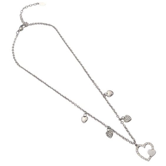 Collana con Cuori e Strass PF/GR81