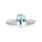 Anello Oro con Diamanti e Acquamarina AOV68F