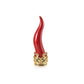 Scultura Corno Portafortuna Rosso 18cm AR 679 CO/ROSSO