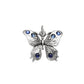 Charm Mariposa Grande con Piedras Siamitas Azules 10983