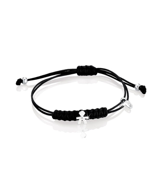 Pulsera Infantil de Tela y Diamante LBB301