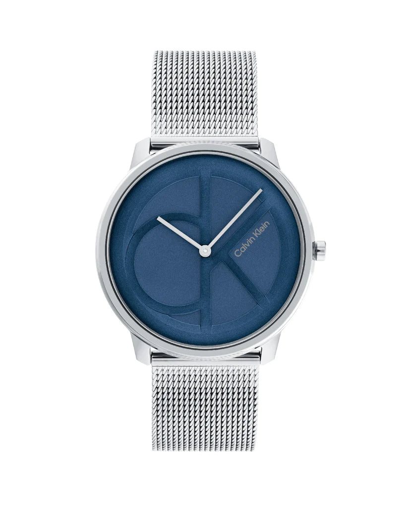 Orologio Uomo Iconic Mesh Argentato e Blu 25200031