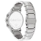 Reloj para hombre plateado y azul de calibre arquitectónico 25200063