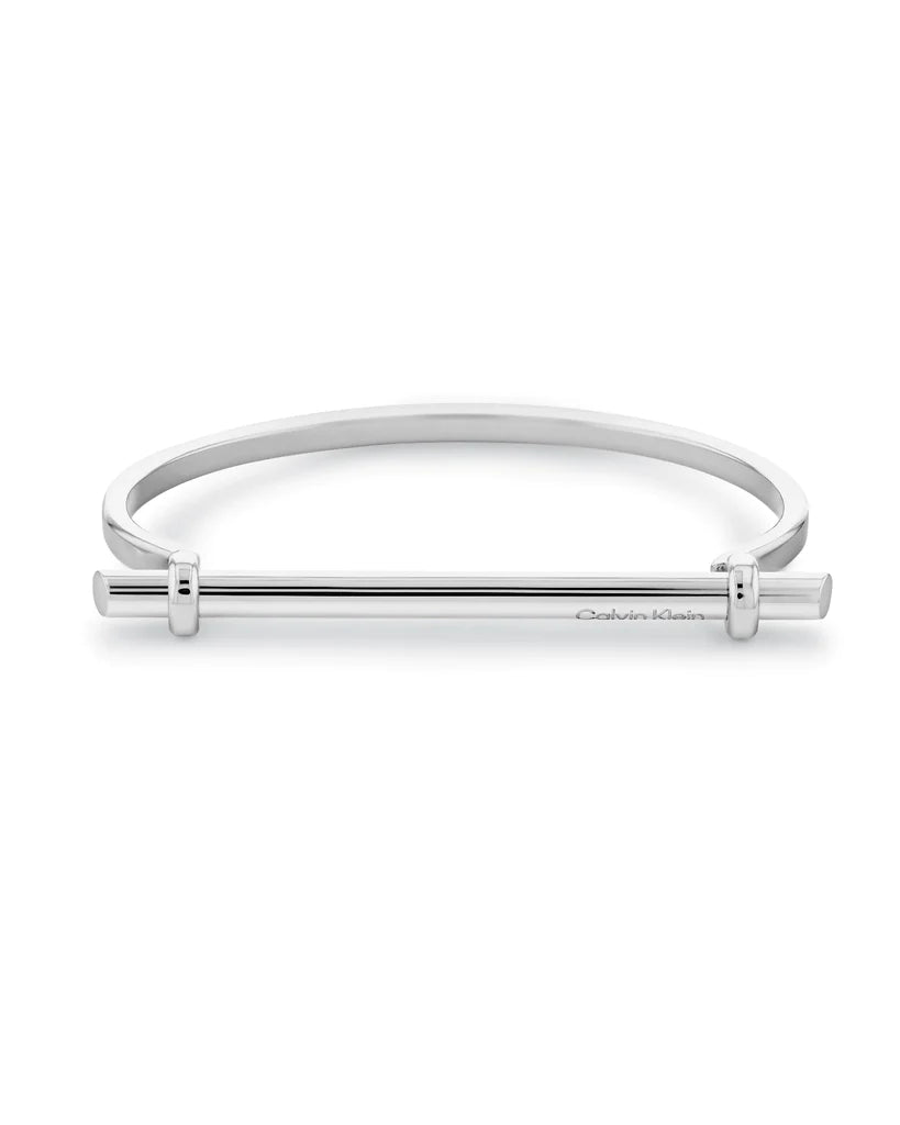 Bracciale Sculptural Elongated Linear Argentato 35000016