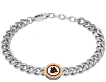 Brazalete AS Roma para hombre en acero B-RB011TAS